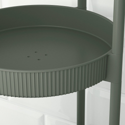IKEA JUTTERSBO  (ИКЕА ЙУТТЕРСБО)  -  Тележка - серо-зелёная 36x36 см