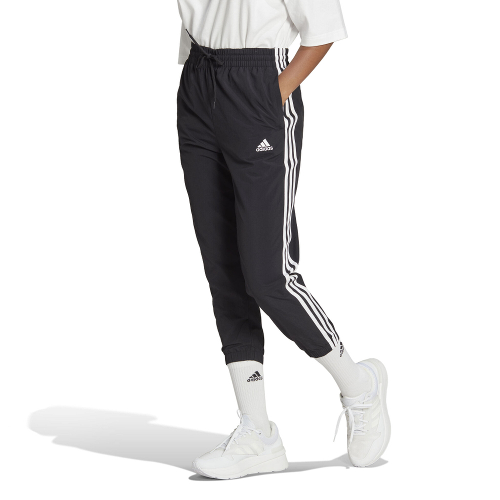 Женские теннисные брюки adidas 3 Stripes Woven 7/8 Women - Black, White