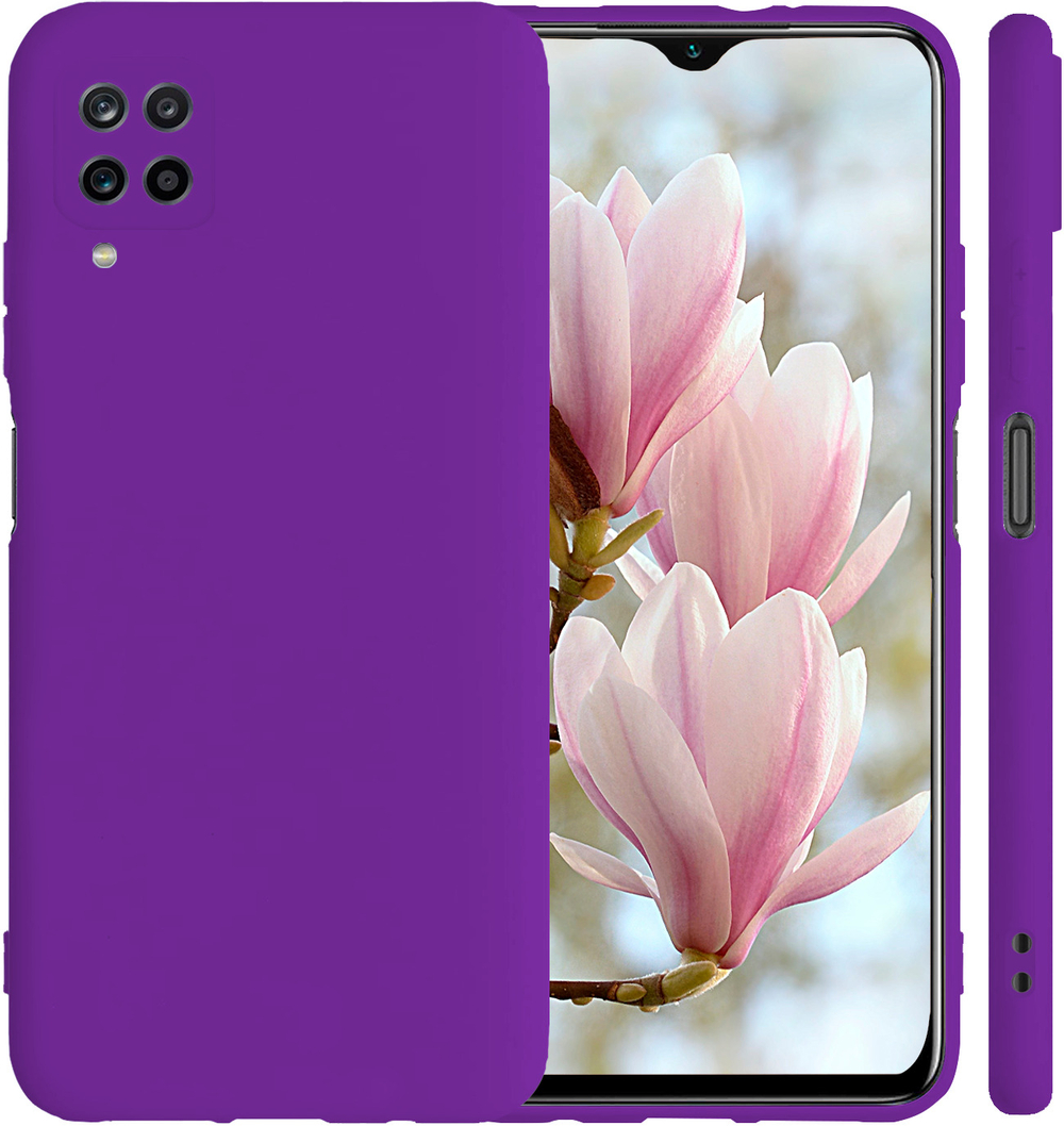 Мягкий Soft Touch чехол из силикона для SAMSUNG GALAXY A12 / M12 с бархатной подкладкой