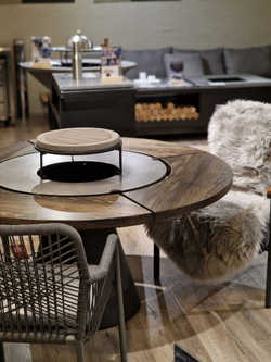 Дровяной гриль-стол Elbrus Grill Тибет 850 (диаметр стола 1490 мм)
