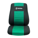 Чехлы Shacman X3000 (полиэфир, черный, зеленая вставка)