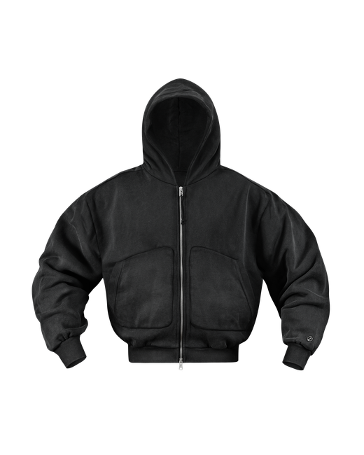 RELAXED zip-up hoodie