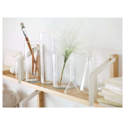 IKEA CYLINDER (ИКЕА СЙЛИНДЕР) — Ваза, 3 штуки, прозрачное стекло, фото 3