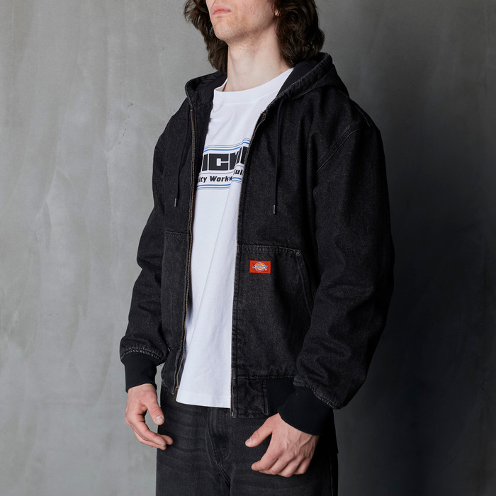 Куртка мужская Dickies Hooded Denim Jacket артикул:DK0A89FBL241 - купить в магазине Дайс