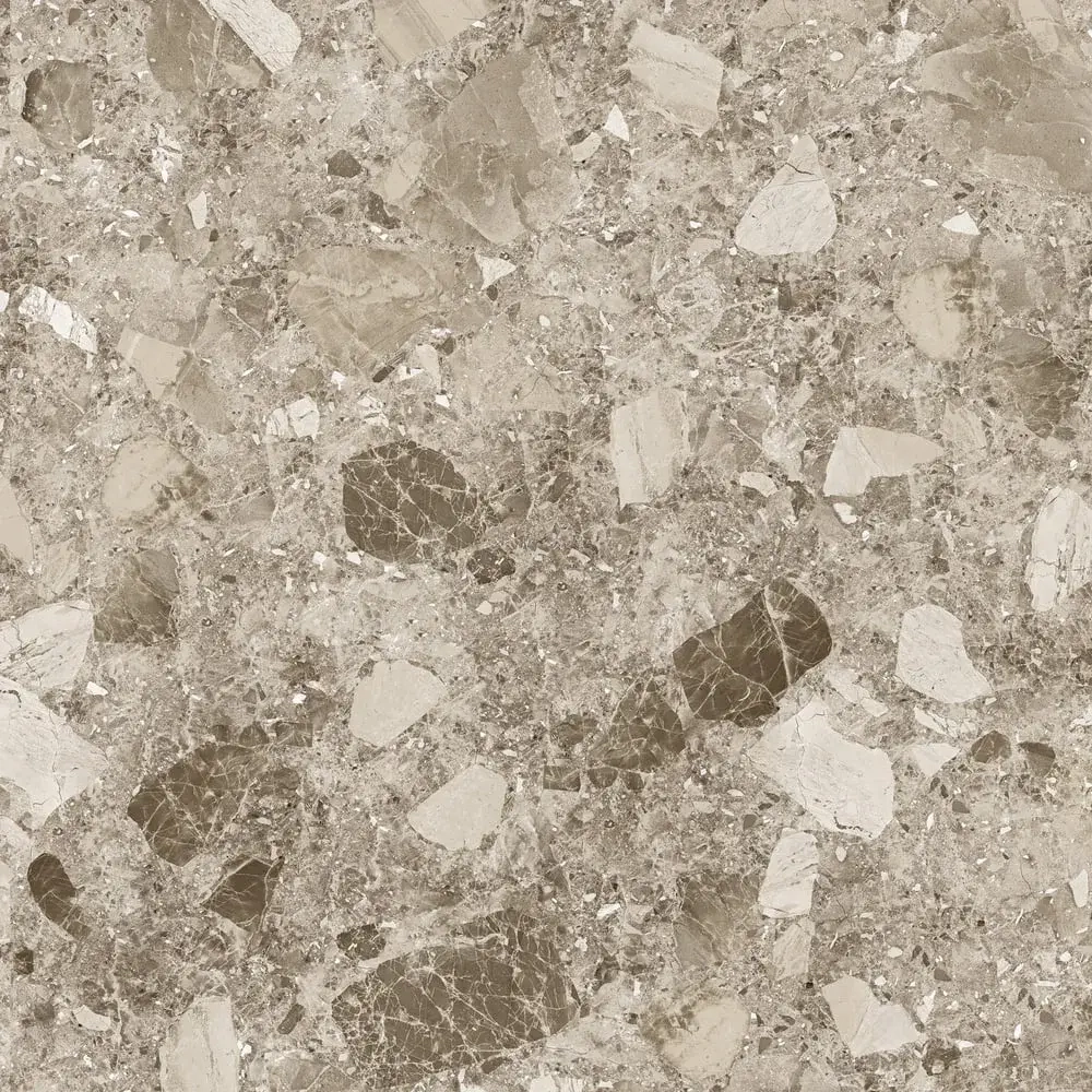 Керамогранит Alma Ceramica GFU04STE40R Steel rock 60x60 бежевый сахарный под терраццо