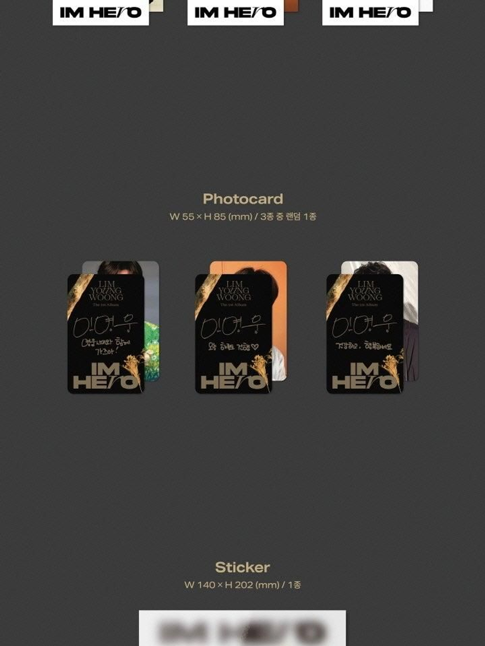 Альбом LIM YOUNG WOONG - IM HERO 1st Album PHOTO BOOK Version
