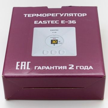Терморегулятор для теплого пола E-36 накладной белый Eastec