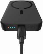 Внешний аккумулятор с магнитом повербанк 10000mAh 20W чёрный Magnetik Mini WireLess BASEUS PPCXM10