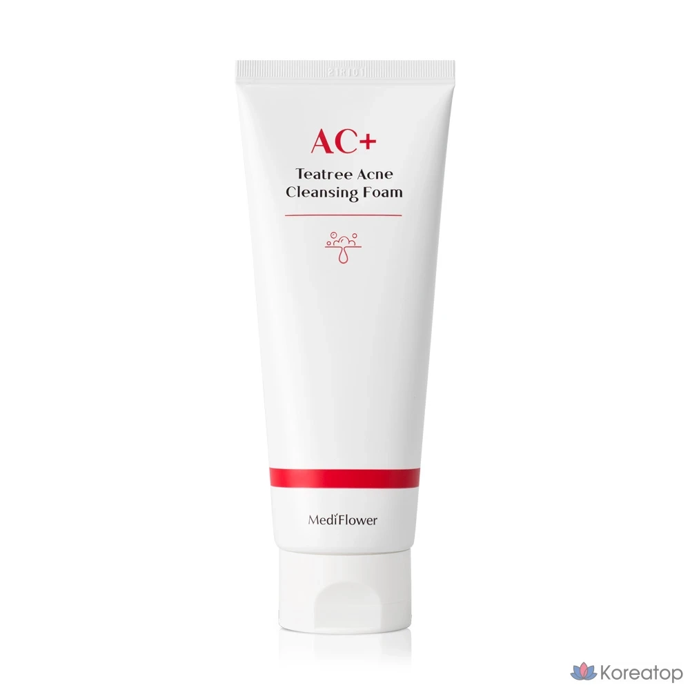 Пенка для умывания с экстрактом чайного дерева MEDI FLOWER AC+ Teatree Acne Cleansing Foam 150 мл