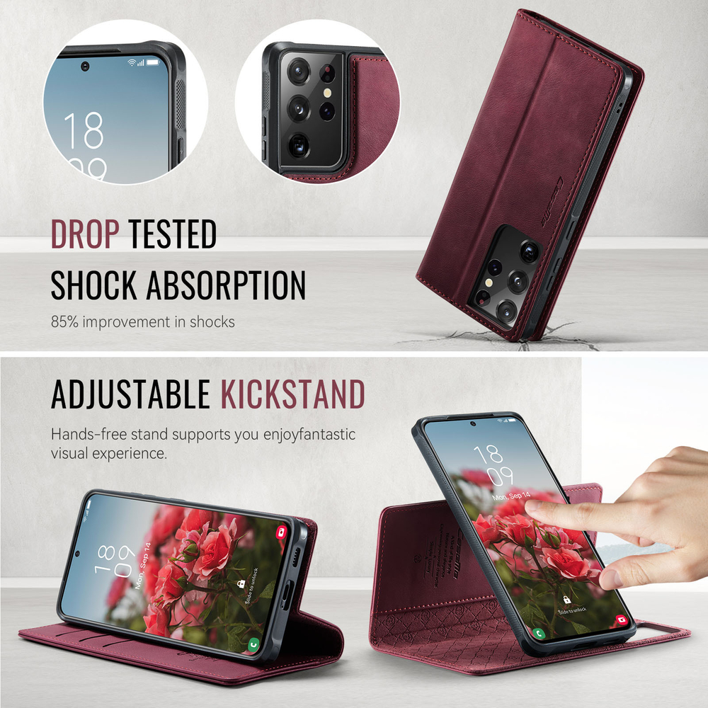 Чехол-кошелек CaseMe 2 in 1 MagSafe Samsung Galaxy S21 Ultra