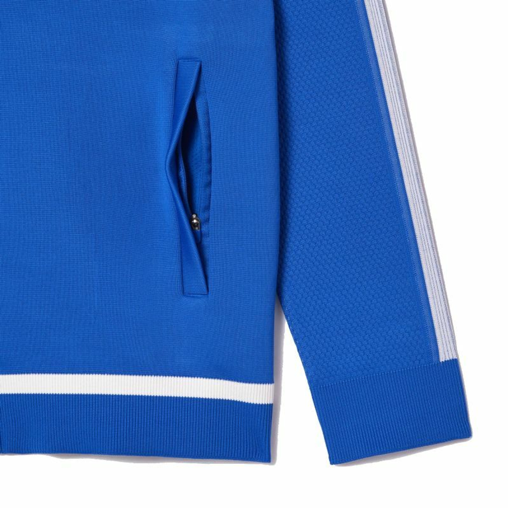 Мужская теннисная кофта Lacoste Tennis x Novak Djokovic Sportsuit Jacket - blue