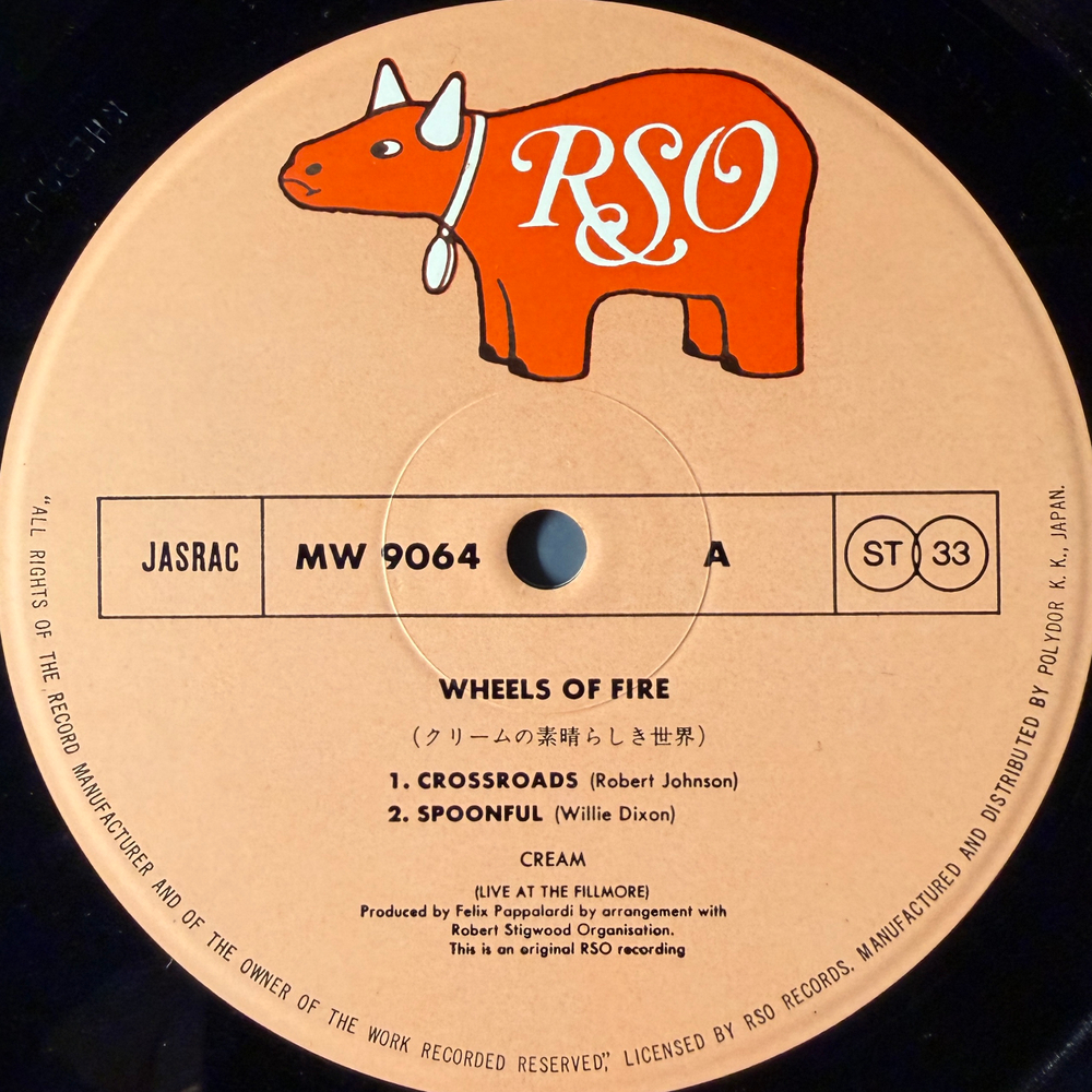 Cream ‎– Wheels Of Fire 2LP (Япония 1975г.)