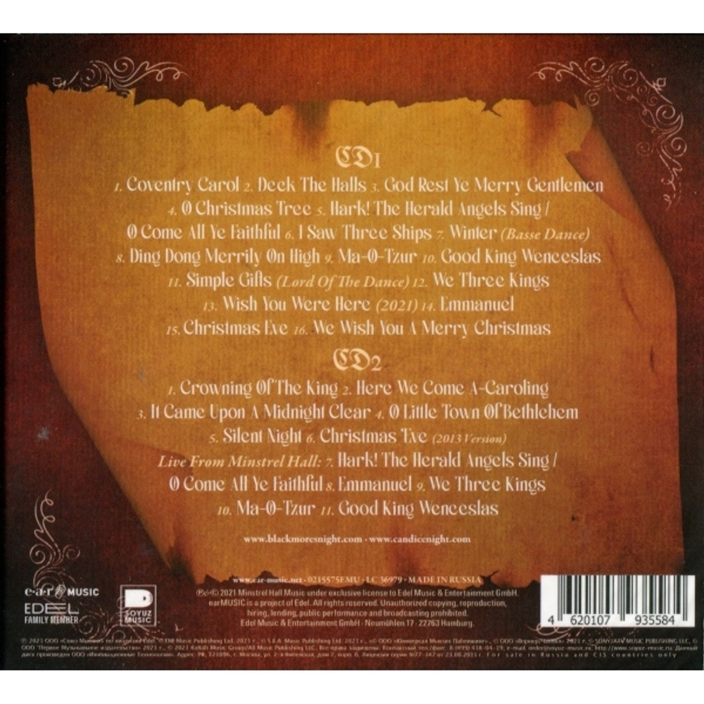 Blackmore's Night / Winter Carols (RU)(2CD)