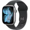 Часы Apple Watch Series 11, 46 мм, алюминий цвета «серый космос», ремешок Sport Band чёрного цвета