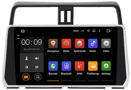 Магнитола для Toyota Land Cruiser Prado 150 2017-2023 - AIROC 2K RX-1126 Android 13, Быстрая, QLed+2K, CarPlay, SIM-слот
