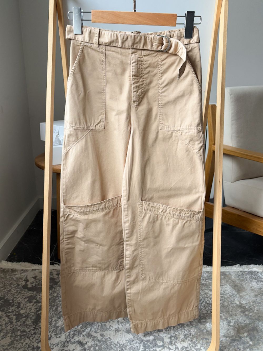 Хлопковые брюки Zara, 164
