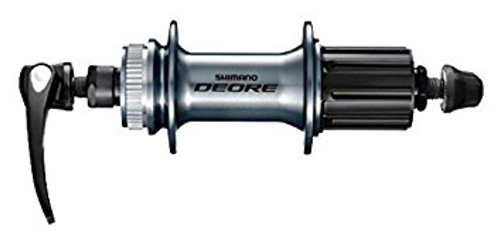 Втулка задн. Shimano Deore, M6000, 32 отв, 8/9/10ск, C.Lock, QR, с пыльником, серебр.EFHM6000BZAS