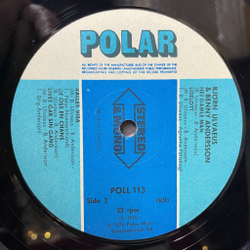 Винтажная виниловая пластинка LP Bjorn Ulvaeus and Benny Andersson Lycka (From ABBA) (Швеция 1976)
