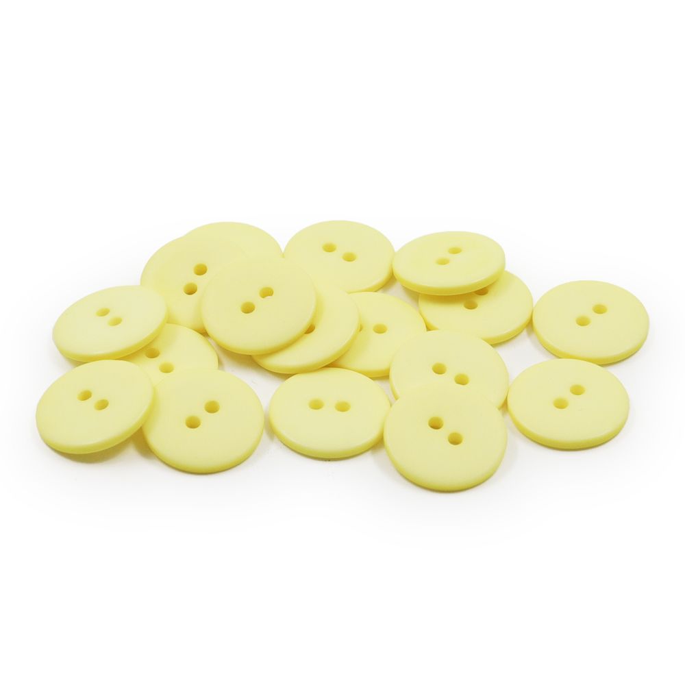 Пуговицы 2 прокола 28L=18 мм, (Yellow (желтый)) NE63, 72 шт