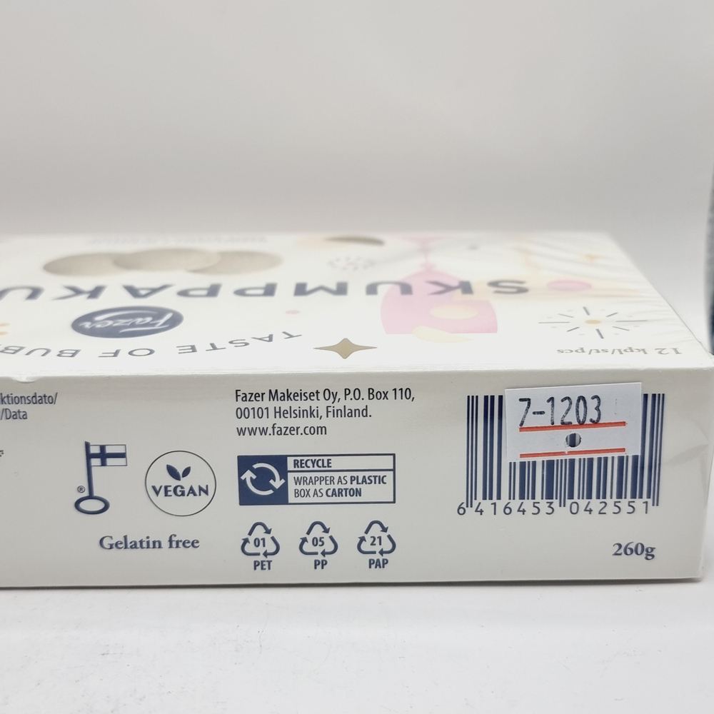 Мармелад фруктовый Fazer Bubbly для шампанского 260 г (из Финляндии)