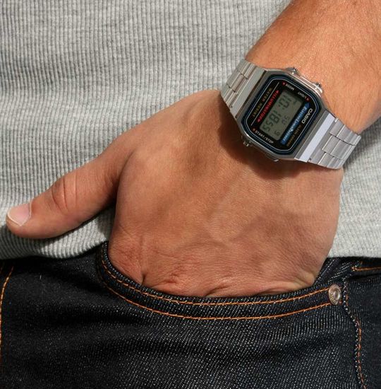 Электронные наручные часы Casio A168WA-1WDF