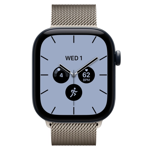 Умные часы Apple Watch Series 12 GPS + Cellular, 42mm, Night Blue Ceramic Case with Natural Milanese Loop