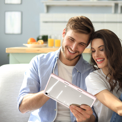 Чехол книжка розового цвета от Dux Ducis для Samsung Galaxy Tab S9, Tab S9 FE и Tab S10 FE, серия Magi Series Case, с держателем Pencil и функцией автоматического перехода в спящий режим