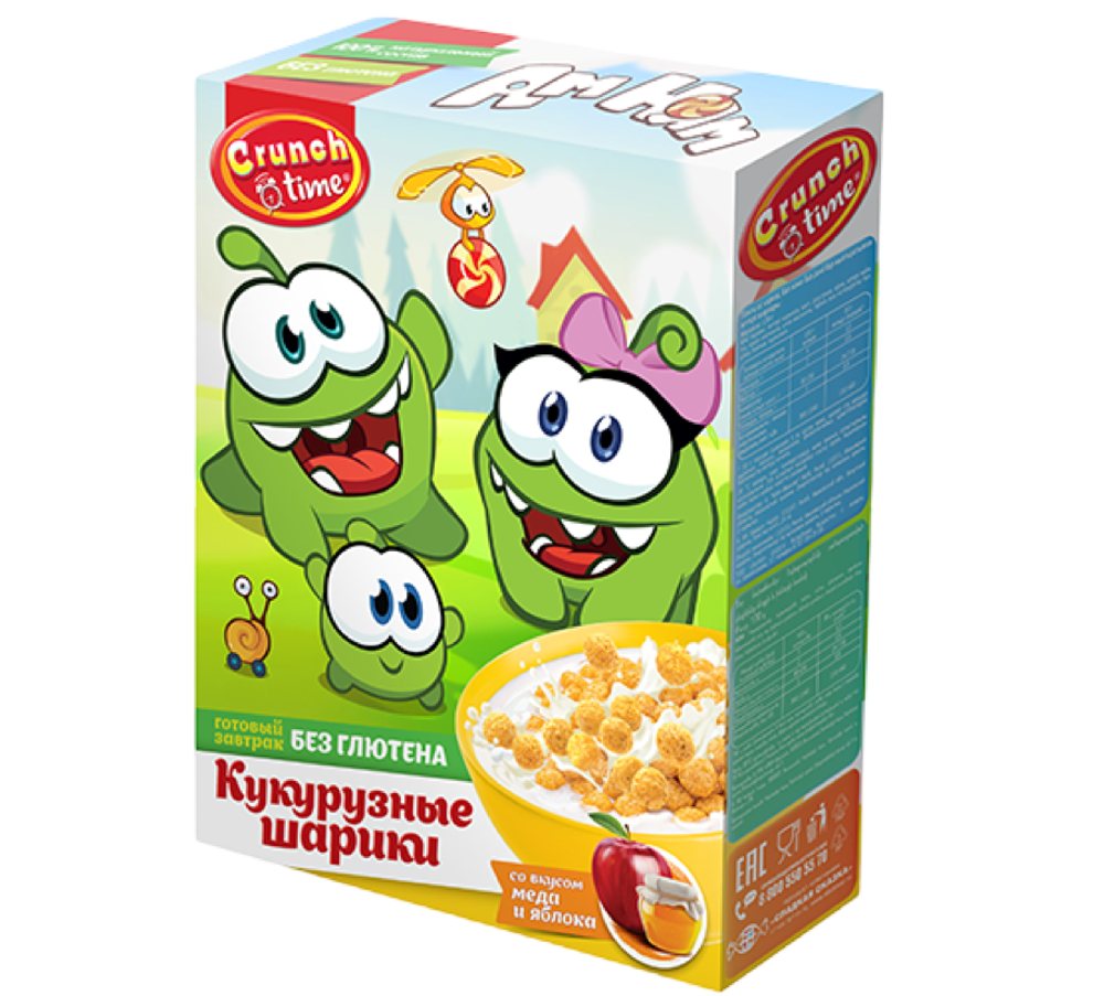 Готовый завтрак Happy Mallow АМ НЯМ шарики мед яблоко 170г