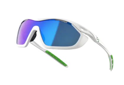 Спортивные очки с диоптриями 720armour Analog Pro / Glossy White / Matte White Gasket / Smoke Full Blue Ti Lens