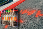 Маркер Флуоресцентная краска аэрозоль Soppec Fluo TP строительный