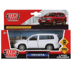 Модель ин. мет. "Toyota Land Cruiser" 12,5см, откр. двери, белый, в коробка CRUISER-WT (Технопарк)