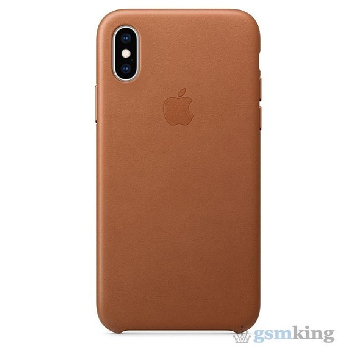 Leather Case iPhone XS Max Saddle Brown (Золотисто-коричневый)