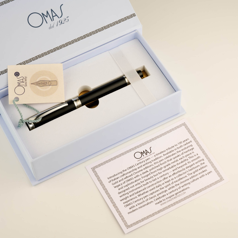 OMAS Century Roller Pen – Chrome Edition