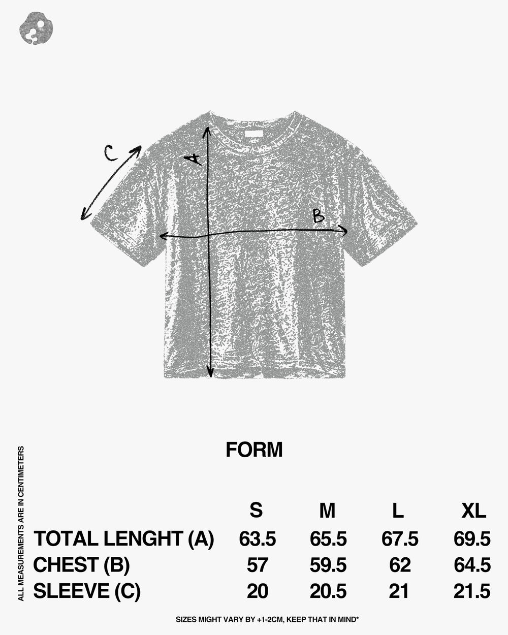 FORM t-shirt trashed black
