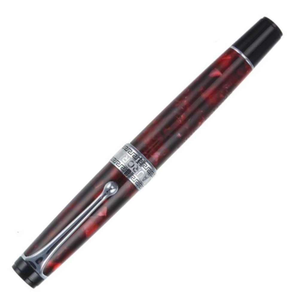Ручка-роллер Aurora Optima Auroloide Variegated Burgundy CT, в подарочной коробке