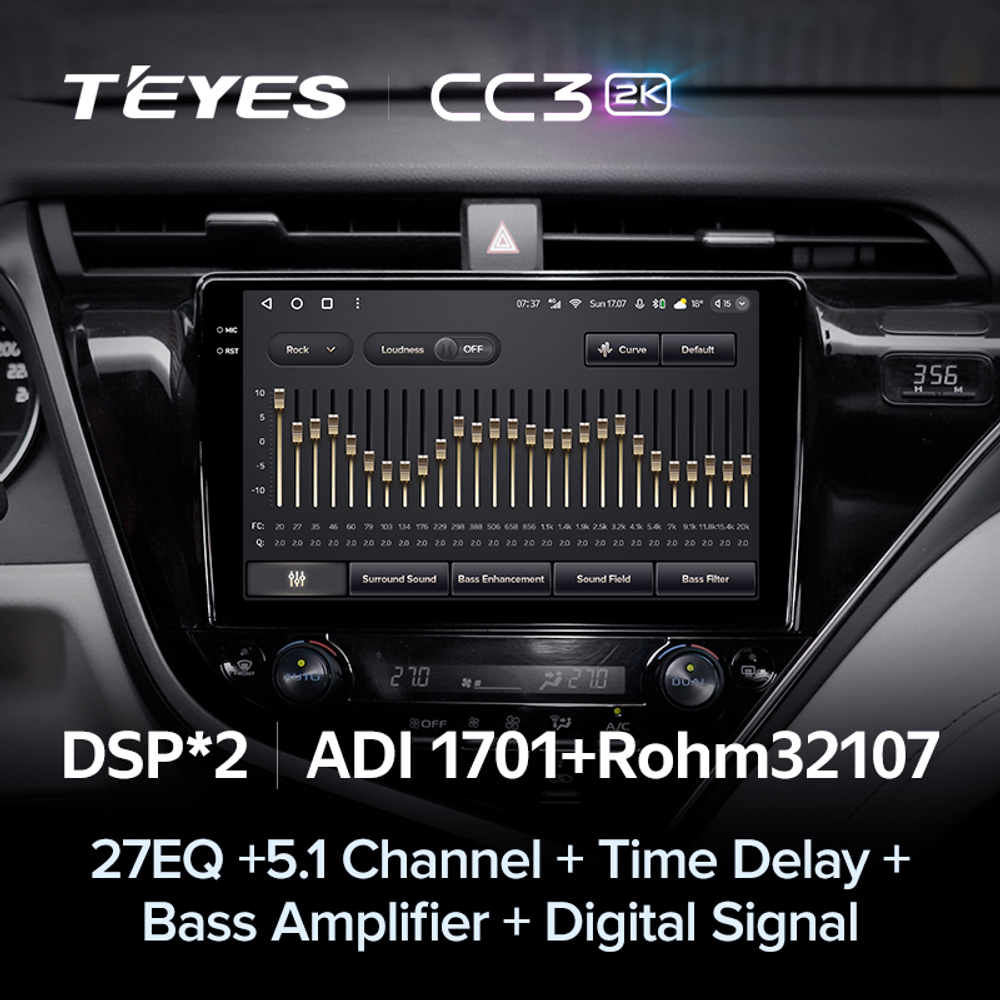 Teyes CC3 2K 10,2"для Toyota Camry 2018+