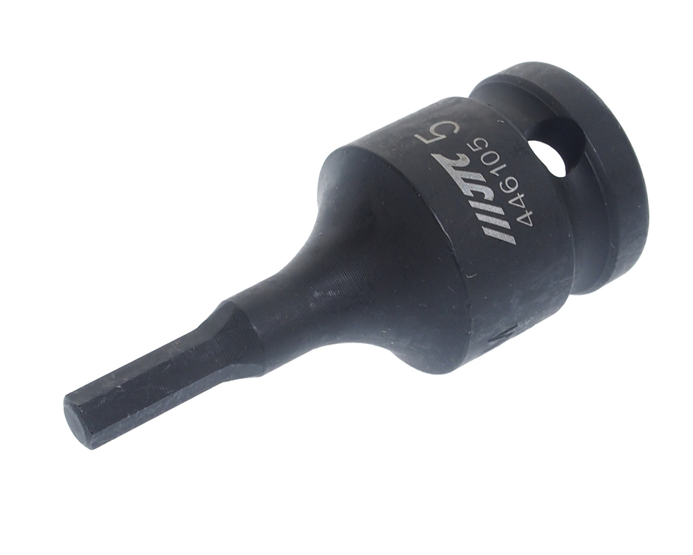 Бита-головка 1/2" HEX H5х25мм ударная L=60мм JTC