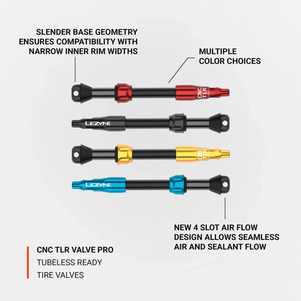 Ниппель бескамерный Lezyne CNC TLR VALVE PRO
