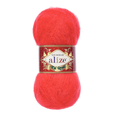 Пряжа Alize (Ализе) Kid Royal / уп.5 мот. по 50 г, 500м, 056 красный A