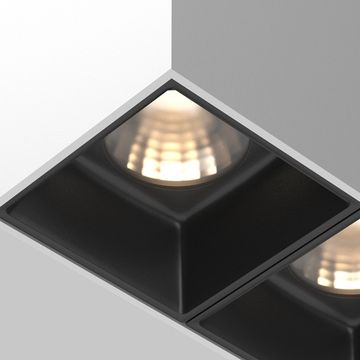 Накладной светодиодный светильник 24W 3000К C065CL-02-L12W3K-W белый/чёрный Alfa LED Maytoni