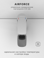 Смеситель для раковины Abelsberg Lineara UNF23508CH, глянцевый хром