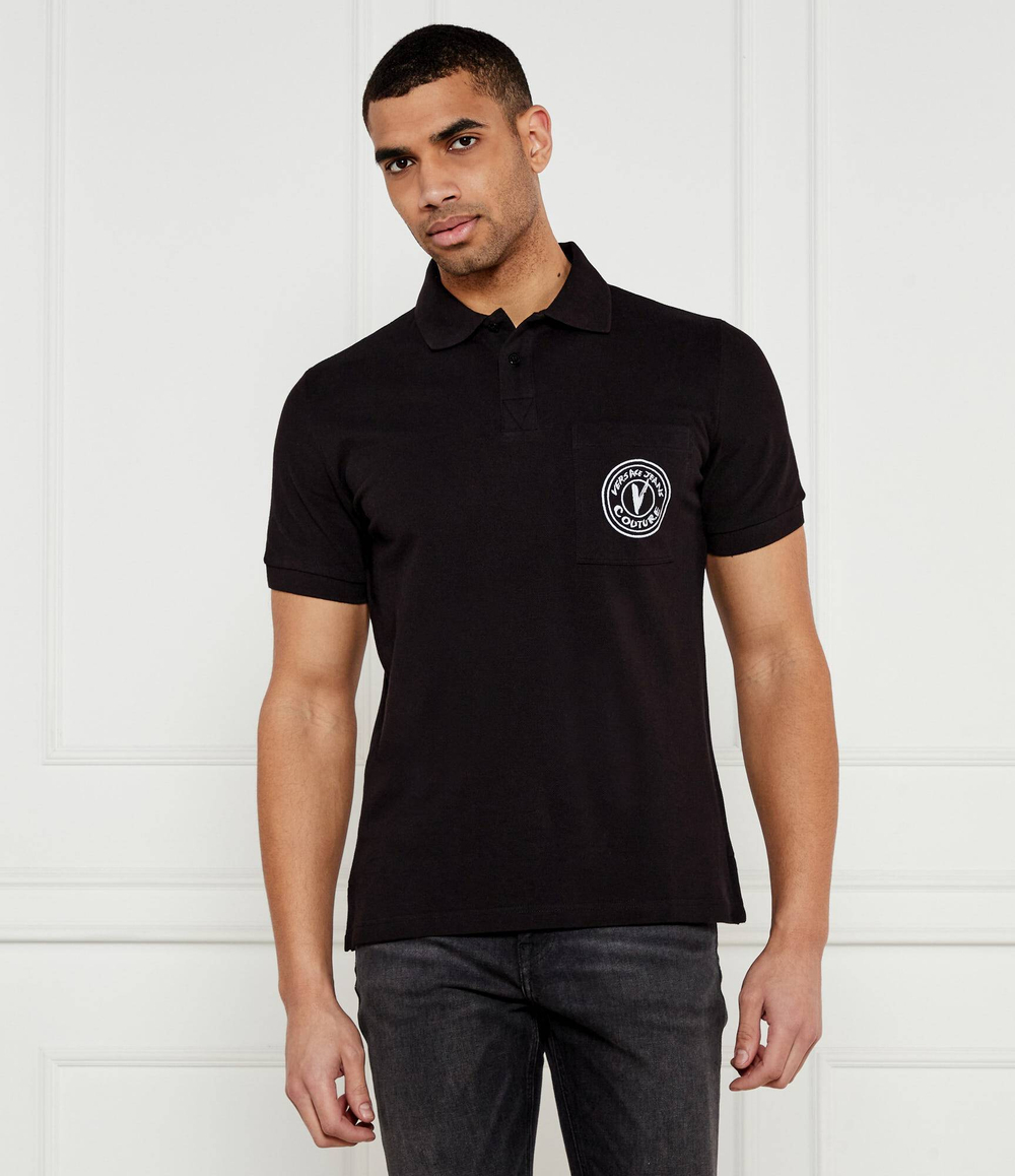 Поло Versace Jeans Couture - черный(78GAGT01CJ01T)