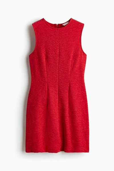 Платье без рукавов из текстурного джерси - H&M