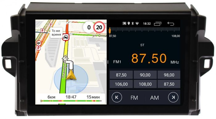 Магнитола для Toyota Fortuner 2015-2022 - Parafar PF589FHD на Android 13, CarPlay, 4G SIM-слот