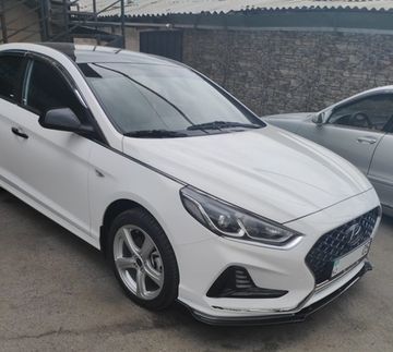 Сплиттер переднего бампера Hyundai Sonata LF 2017-2019