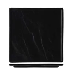 Блюдо квадратное 22*22 см Relief Black фарфор P.L. Proff Cuisine [4]