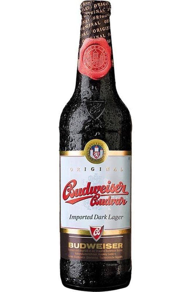 Пиво Будвайзер Дарк / Budweiser Budvar Dark 0.5 - стекло