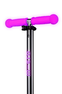 Самокат Mini Micro Deluxe Glow Plus (светящийся) LED морозный розовый
