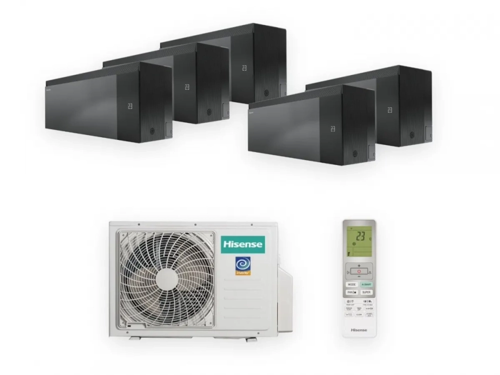 Мульти сплит-система Hisense SENSATION Black на 5 комнат (25+25+25+25+25 кв.м.)