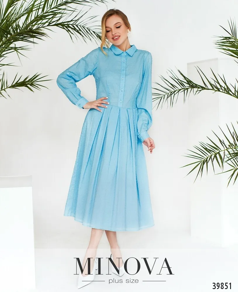 Платье 3151-небесно-голубой Minova